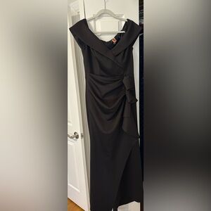 Xscape Black Off-Shoulder Evening Dress 12